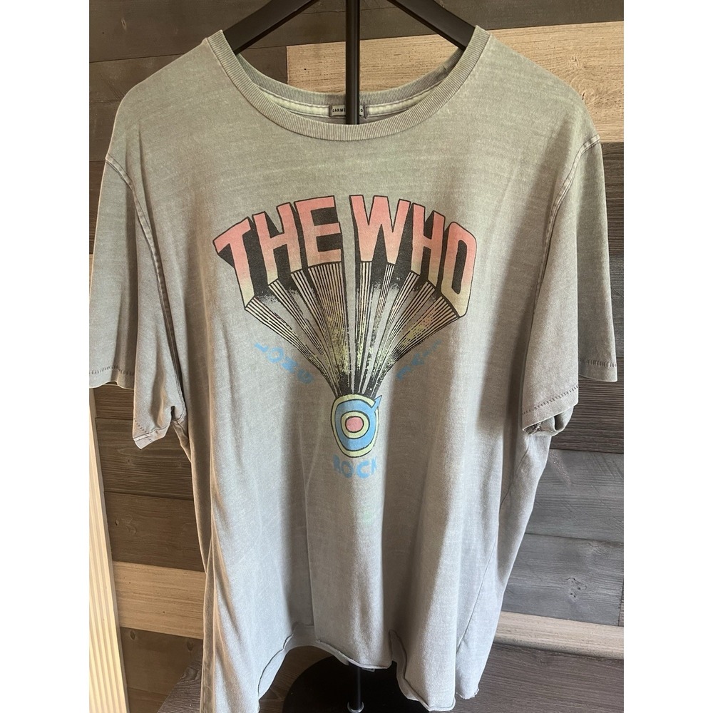 ABERCROMBIE‎ & FITCH The Who Distressed Gray T Shirt Unisex Size XXL